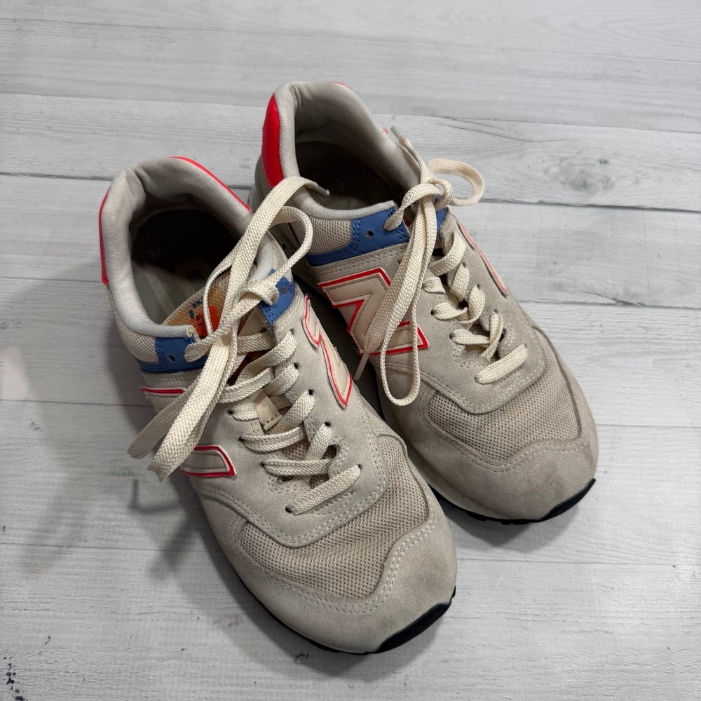New Balance 574 Raw Silk Vivid Coral Sneakers Womens Size 8.5